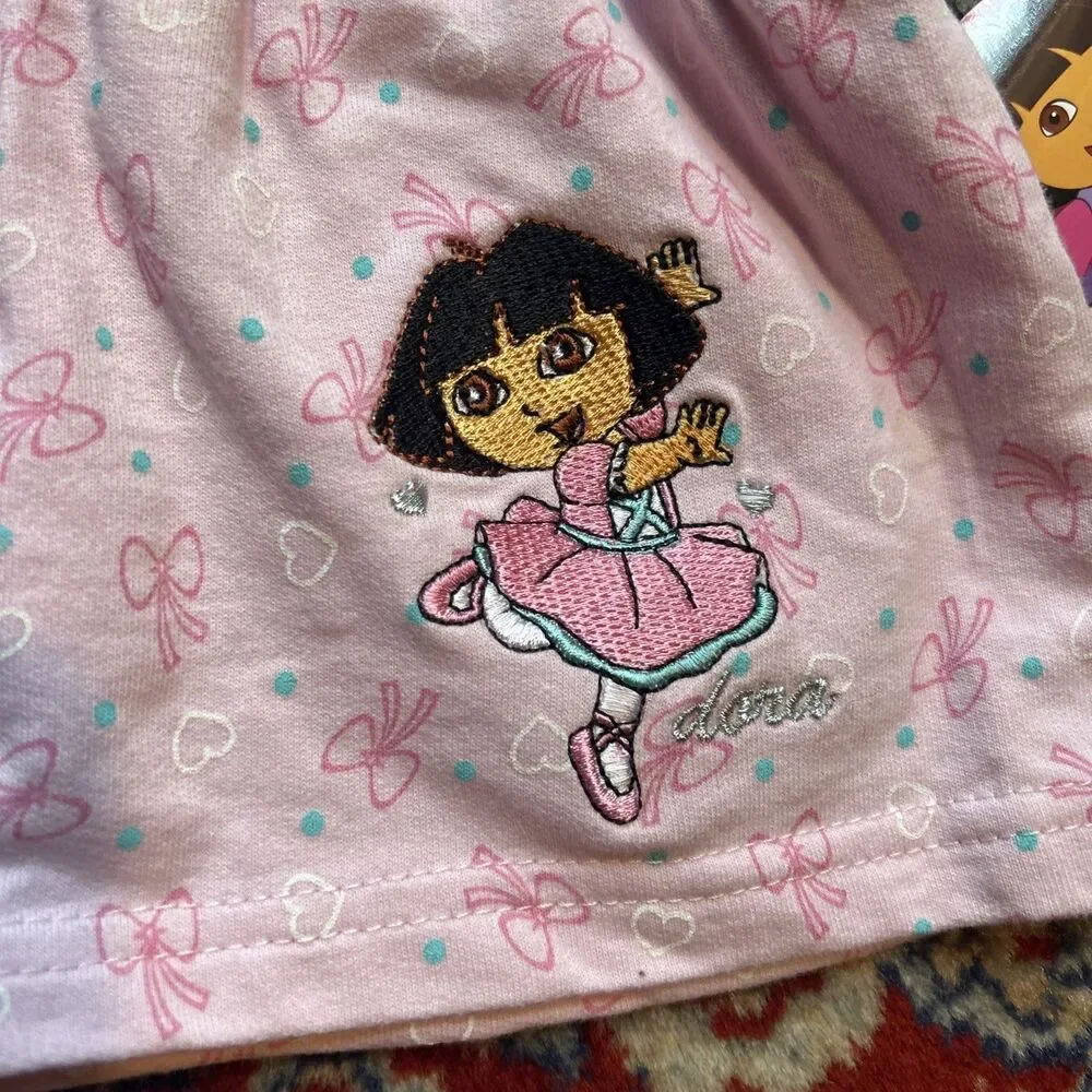 Deadstock NWT Y2K Nick Jr Dora The Explorer 2008 Hoodie Toddler 12 Month Pink
